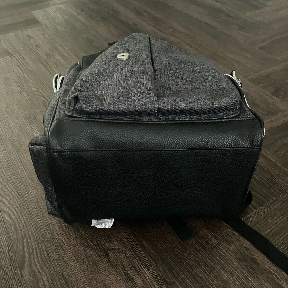 Baby Brezza Lucia Backpack Diaper Travel Cooler Bag Grey